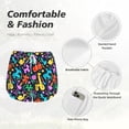 thumbnail image 4 of Balery Colorful Air Balloons1 Pantalones cortos deportivos para mujer con forro y dos bolsillos, elásticos, para entrenamiento, gimnasio, yoga-Medium, 4 of 7
