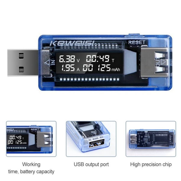 USB Power Meter Tester – Voltmeter, Ammeter & Capacity Detector For Chargers, Power Banks & Cables (Reusable & Portable)