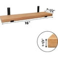 thumbnail image 2 of CONSDAN Floating Shelves, USA Grown Solid Oak Hardwood, Wall Shelves for Bedroom, Bathroom, Living Room, Kitchen, 16x7.5x1.5 in, Natural Oak, 2 of 6