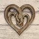 thumbnail image 5 of Yuarrent Escultura de en forma de corazón, artesanía rústica, casa de campo, decoración para fiesta de boda, coleccionables para el hogar, Decoración Mano Yuarrent HA028366-01B, 5 of 6