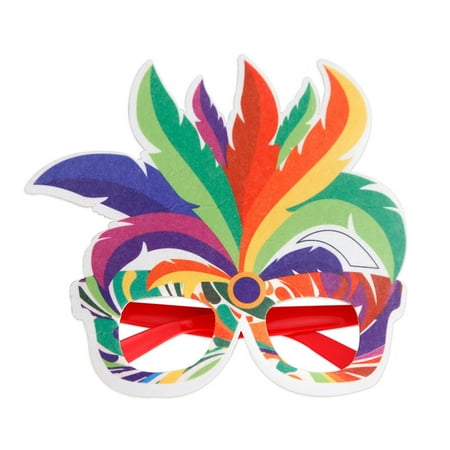 

XUYEEYUAN Mask Mardi Feather Pattern Summer Party Children Decoration Festival Party Photo Props