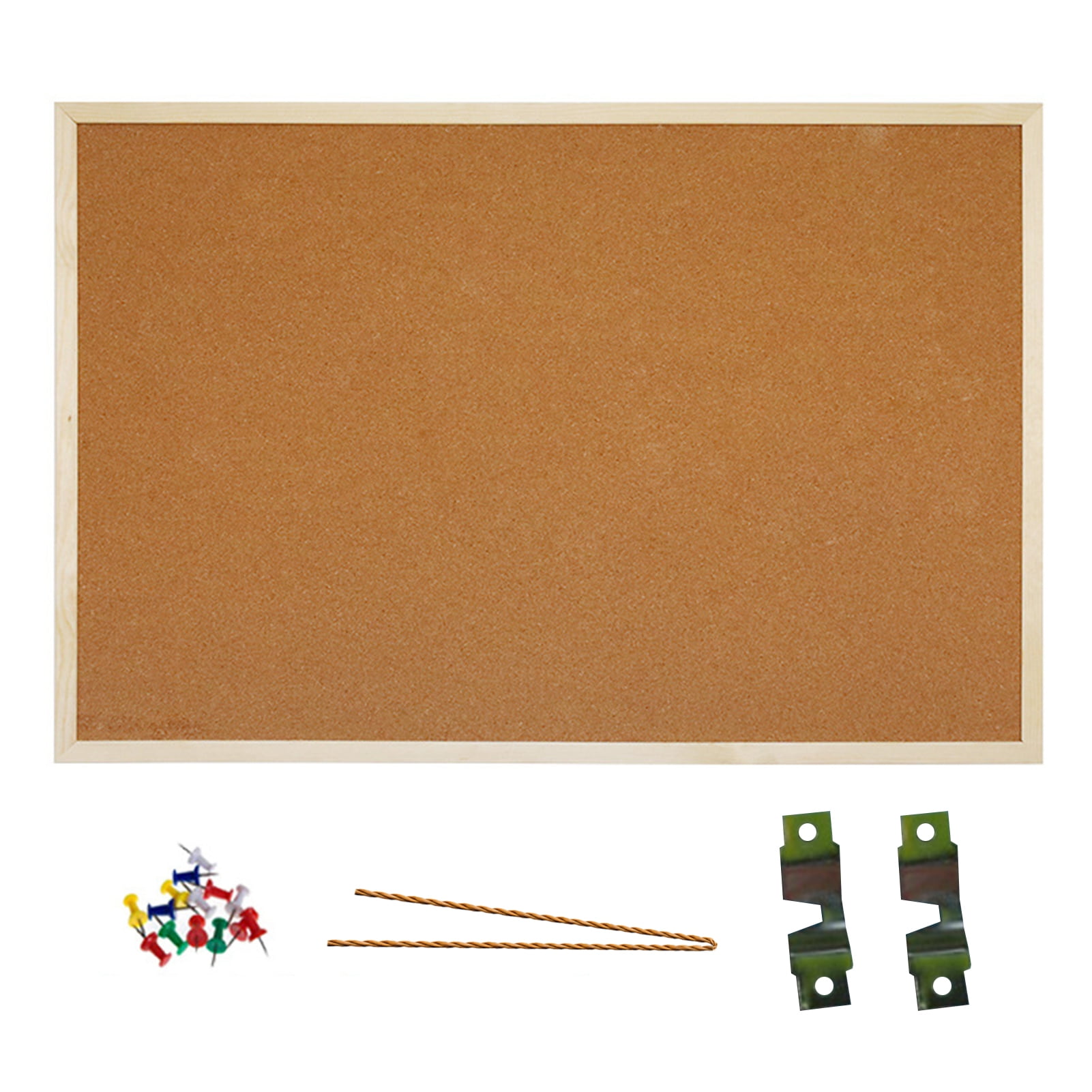 Sylvtty 1 Set Cork Bulletin Board Durable Multipurpose Wood Frame Cork Board for Notes Messages Pictures Memos