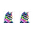thumbnail image 1 of Transemion 1/2/3/5 Dido DIY Cartoon Animal Crystal Stitch Colorful Cat Needlework 5D Rhinestones Embroidery Painting 30*30cm 2PCS, 1 of 6