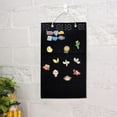 thumbnail image 6 of 1 pc Hanging Brooch Pin Display Holder 20x12 inch Up to 96 Pins Felt Enamel Pin Display Banner Holder Black Brooch Pin Collection Holder Display Organizer for Badge Pin Brooch Button, 6 of 6