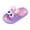 Purple, variant on LIIPEE Girls Boys Slippers Summer Fashion Cartoon Open Toe Non- Soft Sole Flip Flops On Water Shoes Toddler Versatile Pool Slipper,Pink,2.5-3 Years