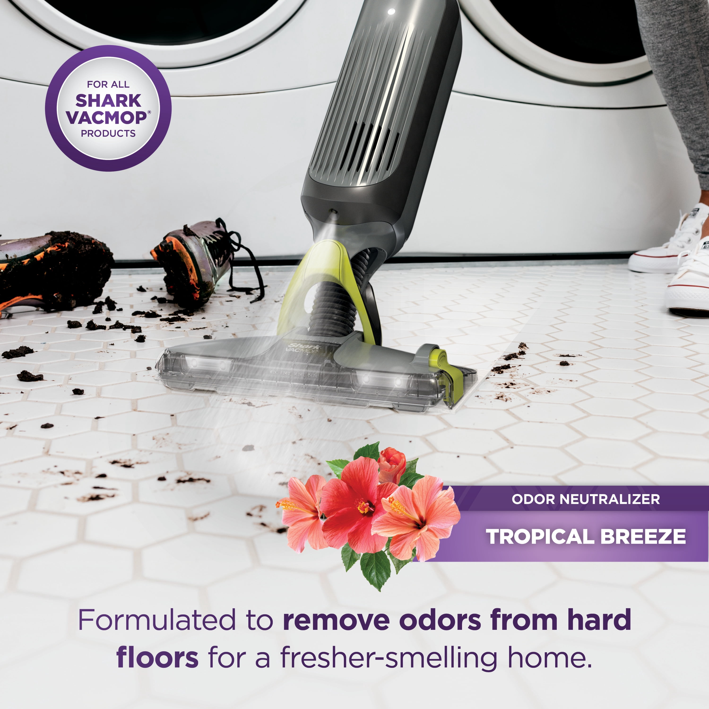 Shark VACMOP Pet Floor Cleaner, Sealed Hard Floors, Odor Neutralizing, Streak-Free, VCO60, 2L