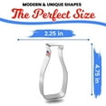 thumbnail image 6 of Foose Brand Milk Bottle Cookie Cutter 4.5 in, Tin Plate Steel, USA Made, 6 of 8