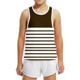 thumbnail image 6 of ShiShine Toddler Boys Girls Sleeveless Tank Tops Soft Crewneck Undershirts Summer Striped Print Sleeveless Vests Size 3-15T, 6 of 6