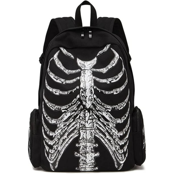 DanceeMangoos Goth Backpack Grunge Backpack Y2k Fashion Skeleton ...