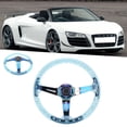 thumbnail image 3 of Acrylic Steering Wheel, 14in Diameter Compatible with Most Standard Wheel Adapters, Smooth Texture, Stylish and Luxurious Design, Strong Repairability, for Car Racing ATV Kart UTV,, 3 of 7