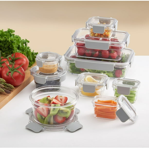 Mainstays 18 Piece Tritan Food Storage Container with Clear lid