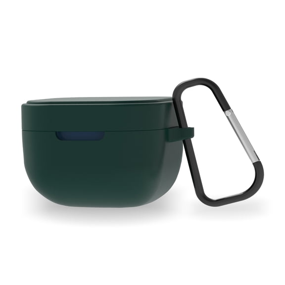 Geekria Silicone Case Cover Compatible with Audio-Technica ATH-SQ1TW True Wireless Earbuds, Protective Carrying with Keychain Hook, Charging Port Accessible