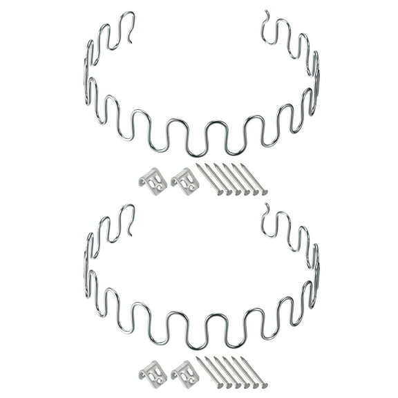 Uxcell 2Pack 27.6" Round Sofa Spring Replacement Kit for Furniture Couch Repair, Silver