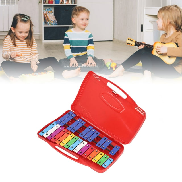Piano à Touches Métalliques Colorées Instrument de Musique Jouet Éducatif pour Enfants et Adultes