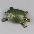 thumbnail image 2 of MasteelfCA High Simulation Brazilian Tortoise Animal Model Marine Organism Decoration for Children Playing (Green), 2 of 8