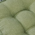 thumbnail image 4 of Xiao Hua Cojín cuadrado acolchado de lino sintético para silla, suave y sólido, cómodo para la oficina, el hogar o el coche, 50 x 50 cm, color verde musgo., 4 of 5