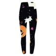 thumbnail image 6 of Kilaqueen High Waisted Womens Yoga Pants Halloween Leggings for Women Pumpkin Graphic Workout Legging Pants Full Length Plus Size Running Pants, 6 of 7