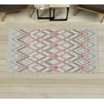 thumbnail image 1 of Chevron Decorative Rug, Vintage Overlapping Zigzag Lines Thin and Thick Stripes Old Classical, Quality Carpet for Bedroom Dorm and Living Room, 6 Sizes, Dark Mustard, by Ambesonne, 1 of 1