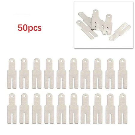 

BAMILL 50pcs Y Shaped Nickel Sheets Battery Nickel Plated Steel Strip for Spot Welder