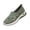 Green, variant on Willtoo Women's Butterfly Embroidered Loafers Breathable Knitted Mesh Slip-on Loafers Lightweight Comfortable Casual Sneakers Orthopedic Walking Shoes with Arch Support