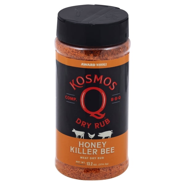 Kosmos Q 8029541 13.2 oz Killer Bee Honey BBQ Rub