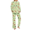 thumbnail image 4 of Fznquz Womens Pajama Sets Soft Christmas 2 Piece Sleepwear Top and Pants Long Sleeve Womens Pj, 4 of 8