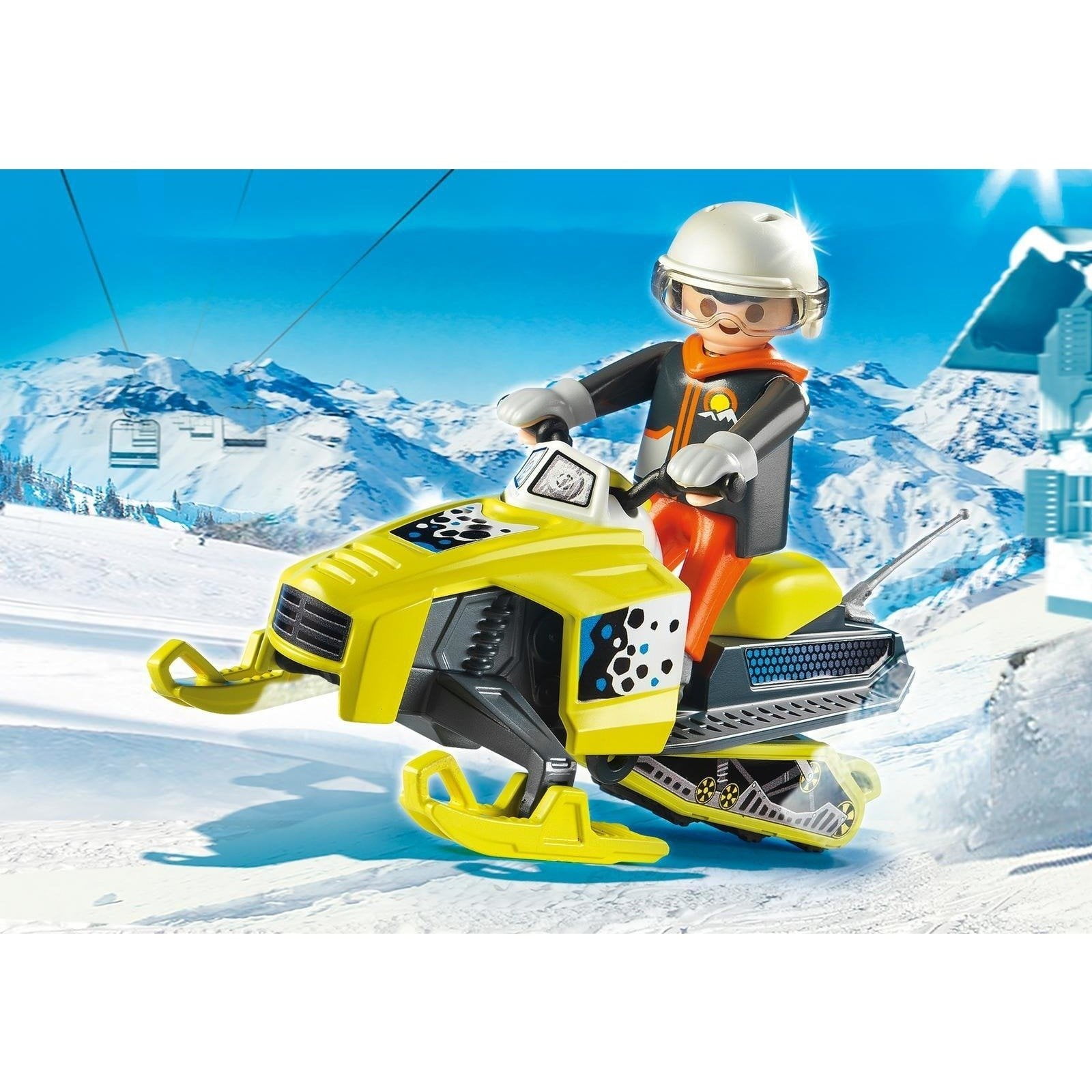 Playmobil 9284 Skier With Snowblades Multicolor