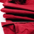 thumbnail image 6 of NIEWTR Men's Cargo Shorts Elastic Waist Relaxed Fit Cotton Casual Outdoor Lightweight Work Shorts Multi-Pockets(Red,31), 6 of 7