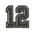 thumbnail image 2 of 12th, Twelve, #12, Man, Women, Football, Sports, Pewter, Metal, Hat, Lapel, Brooch, Pins, Jewelry, Made in USA, Over 30 Sport Designs Available. Creative Pewter Designs. A1040, 2 of 8