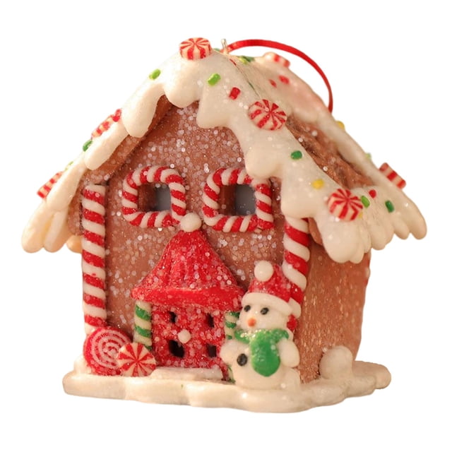 Escena Colgante de Navidad Sunnimix Light Up Cottage Estilo E