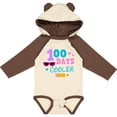 thumbnail image 3 of Inktastic 100 Days Cooler in Pink Girls Long Sleeve Baby Bodysuit, 3 of 5