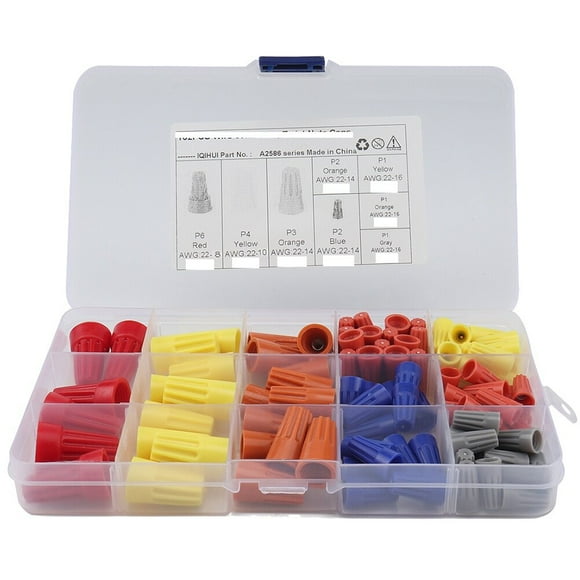 TAILTOSS 102pcs Assorted Crimp Connectors for Wiring in Electrical Products PVC