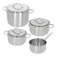thumbnail image 1 of DEMEYERE Ensemble de 3 Pots Resto 4 Pcs, Acier Inoxydable 18/10, 1 of 7