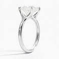 thumbnail image 4 of Alpha Jewel 14K White Gold Plated Ring - Prong Set 1.9Ct Princess Cut Moissanite Ring - Simple Ring for Women's - Gorgeous Anniversary Gift for Women's - Split Shank Daily Wear Moissanite Ring, 4 of 4