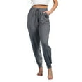 thumbnail image 2 of Doublju Women's Elastic Waist Fashion Jogger Pants (Plus Size Available), 2 of 4