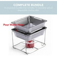 thumbnail image 6 of ALPHA LIVING 12 Pack - Disposable Chafing Dish Buffet Set, Welded Body Food Warmers for Parties with Fuel, 6 of 7