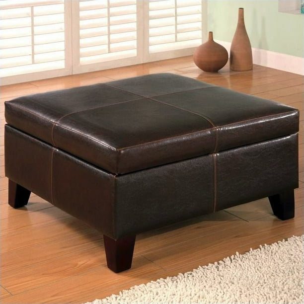 Great savings & free delivery / collection on many items. coaster hidden storage ottoman dark brown