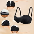thumbnail image 4 of Yandw Strapless Deep V Plunge Push Up Underwire Add 2 cups Convertible Bra with Clear Straps, 4 of 5