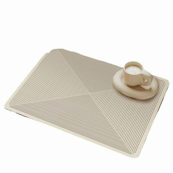 Vintage Pattern Kitchen Countertop Dish Drainer Mat, Diatomite Absorbent Drainer Mat Anti-Slip Sink Mat, Coffee Machine Insulation Pad Quick-Drying Mat (30×40cm)