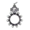 thumbnail image 2 of Saint Padre Pio Rosary Ring | Features Cloth Piece from The Saint, 2 of 3