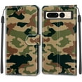 thumbnail image 2 of Feishell Wallet Case for Google Pixel 7 Pro 6.7 inch,Shockproof Stylish Pattern PU Leather Magnetic Clasp Folio Flip Holder Card Slots Slim Phone Cover with Wrist Strap,Camouflage, 2 of 7