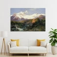 thumbnail image 4 of The Teton Range By Thomas Moran Art Prints Paintings Canvas Poster Picture Print Wall Art Poster Painting Canvas Posters Artworks Gift Room Aesthetic 24x36inch(60x90cm), 4 of 6