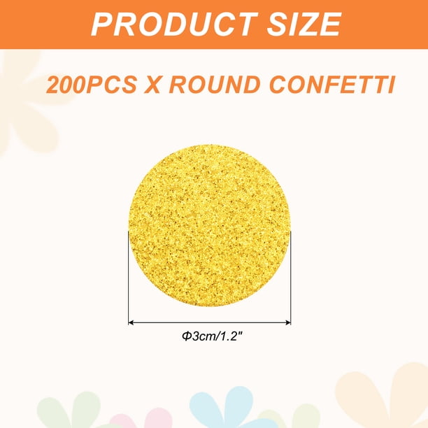 50 G De Confettis Ronds 1 Cm – Multicolores Et Rose Gold – Papier Écologique – Pour Mariage, Anniversaire, Saint-Valentin, Noël (Rouge Et Orange)