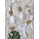 thumbnail image 5 of Bañador Tie Dye de 3 piezas para mujer, ropa de playa Sexy con espalda descubierta y cordones, trajes de baño con conjunto de Bikini con cuello Halter, 5 of 5