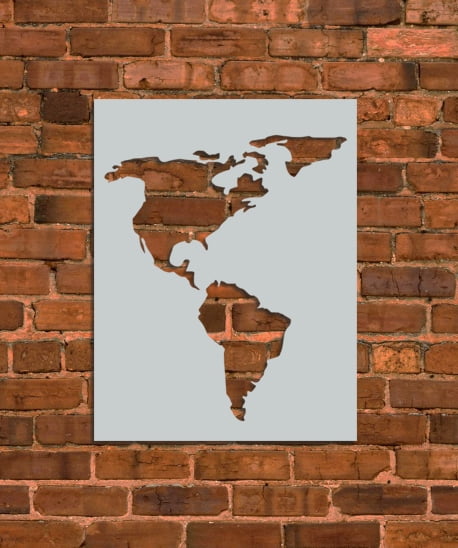 American Continent Stencil - Walmart.com