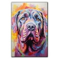 thumbnail image 3 of Neapolitan Mastiff Canvas Wall Art Famous Oil Paintings Monets Watercolor Dog Canvas Funny Dog Canvas Floral Print Abstract Farmhouse Gallery Aesthetic Room Decor for Bedroom Bathroom, 3 of 6