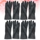 thumbnail image 2 of EeaseMX 4 pares de guantes de peluquería, impermeables, antideslizantes, de goma, largos y protectores para el hogar, jardinería y tienda (talla S, negro)., 2 of 8