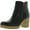 Black, variant on Sun Stone Womens Rowaan Faux Leather Round Toe Ankle Boots