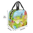 thumbnail image 4 of Kuqiui Farm Animals 3 Print Lunch Bag Lunch Box for Women & Men,Large Capacity Insulated Lunch Bag for Adult,Leakproof Reusable Lunch Tote Bags for Work/Office/Travel/Picnic, 4 of 8