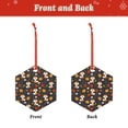 thumbnail image 2 of Gaeub Autumn Fox Print Christmas Ornaments for Christmas Tree,Christmas Decor,Christmas Decorative Hanging Pendants,Acrylic Christmas Decorations -Hexagon, 2 of 7